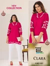 Clara By Blue Hills Rayon Embroidery Surat Ladies Top Wholesale Market